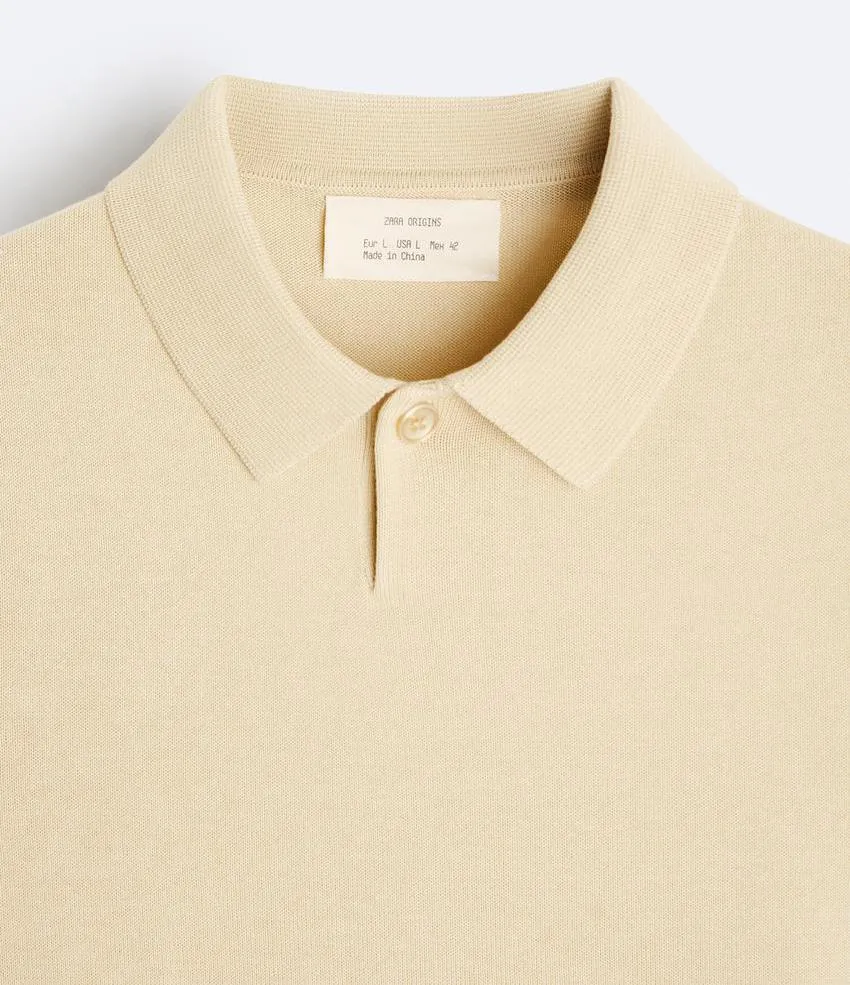 ZARA  |Silk Short Sleeves Polos