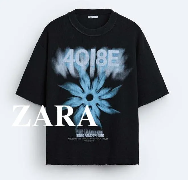 ZARA  |Street Style Short Sleeves T-Shirts